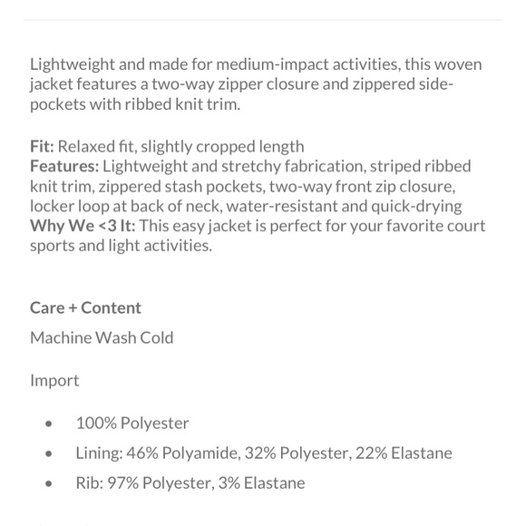 FP Movement Top Seed Lightweight Tennis Jacket NWT Free People Blue Print - Picture 7 of 15